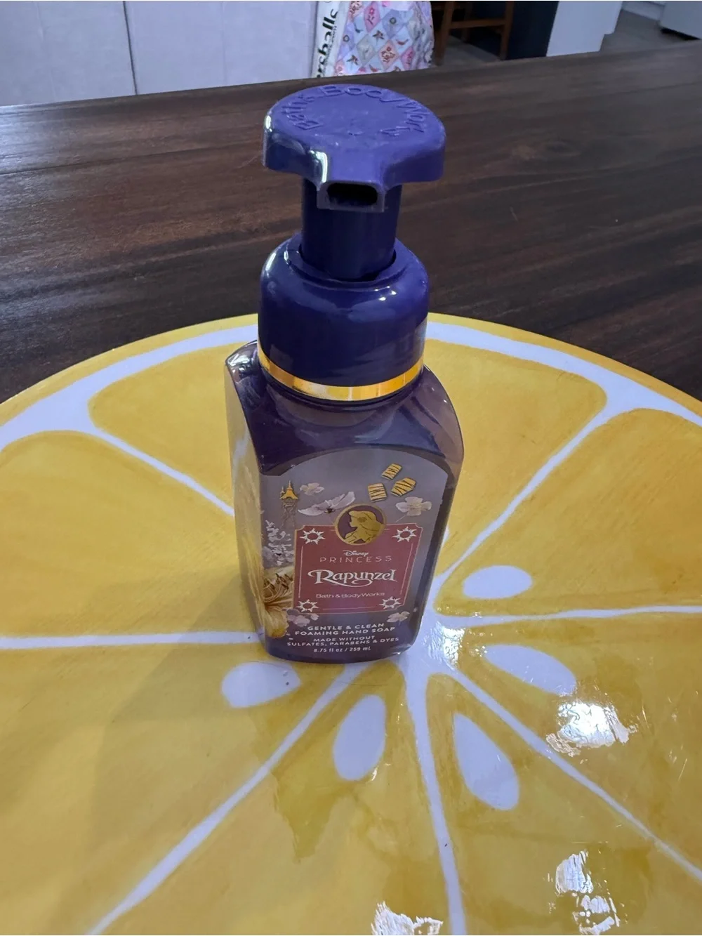 Bath & Body Works Rapunzel Foaming Hand Soap - Purple with Gold Accents